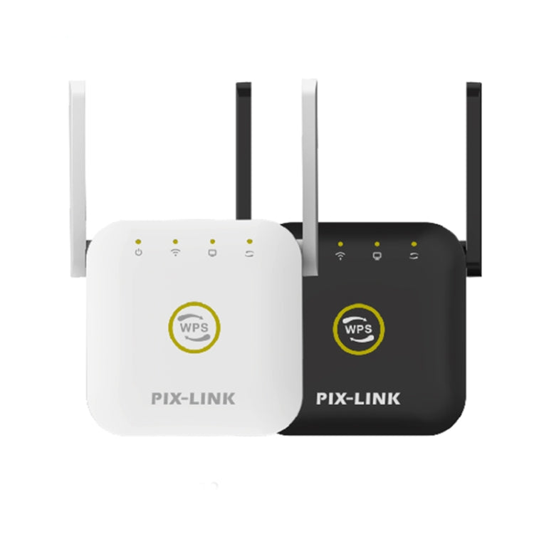 PIX-LINK WR22 300Mbps Wifi Wireless Signal Amplification Enhancement Extender, Plug Type:EU Plug(Black) - Wireless Routers by PIX-LINK | Online Shopping South Africa | PMC Jewellery | Buy Now Pay Later Mobicred