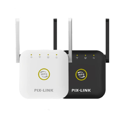 PIX-LINK WR22 300Mbps Wifi Wireless Signal Amplification Enhancement Extender, Plug Type:EU Plug(Black) - Wireless Routers by PIX-LINK | Online Shopping South Africa | PMC Jewellery | Buy Now Pay Later Mobicred