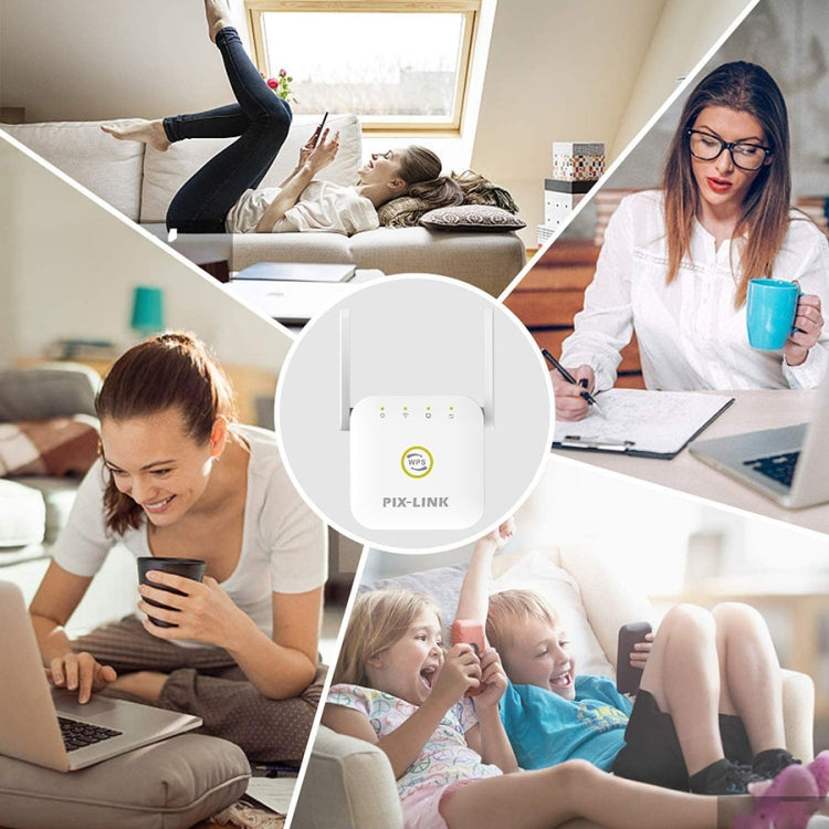 PIX-LINK WR22 300Mbps Wifi Wireless Signal Amplification Enhancement Extender, Plug Type:UK Plug(White) - Wireless Routers by PIX-LINK | Online Shopping South Africa | PMC Jewellery | Buy Now Pay Later Mobicred