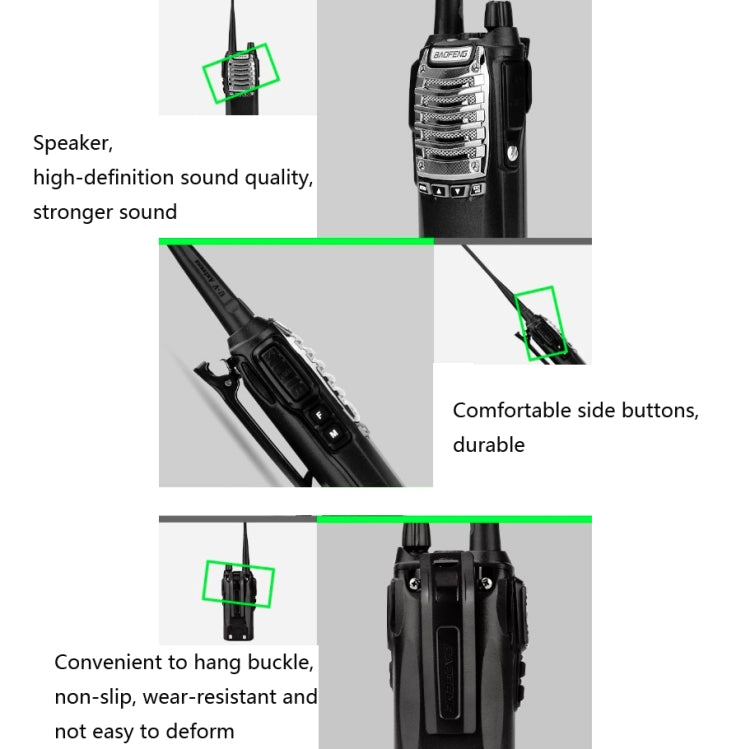 Baofeng UV-8D 8W High-power Dual-transmit Button Multifunctional Walkie-talkie, Plug Specifications:EU Plug - Handheld Walkie Talkie by Baofeng | Online Shopping South Africa | PMC Jewellery | Buy Now Pay Later Mobicred