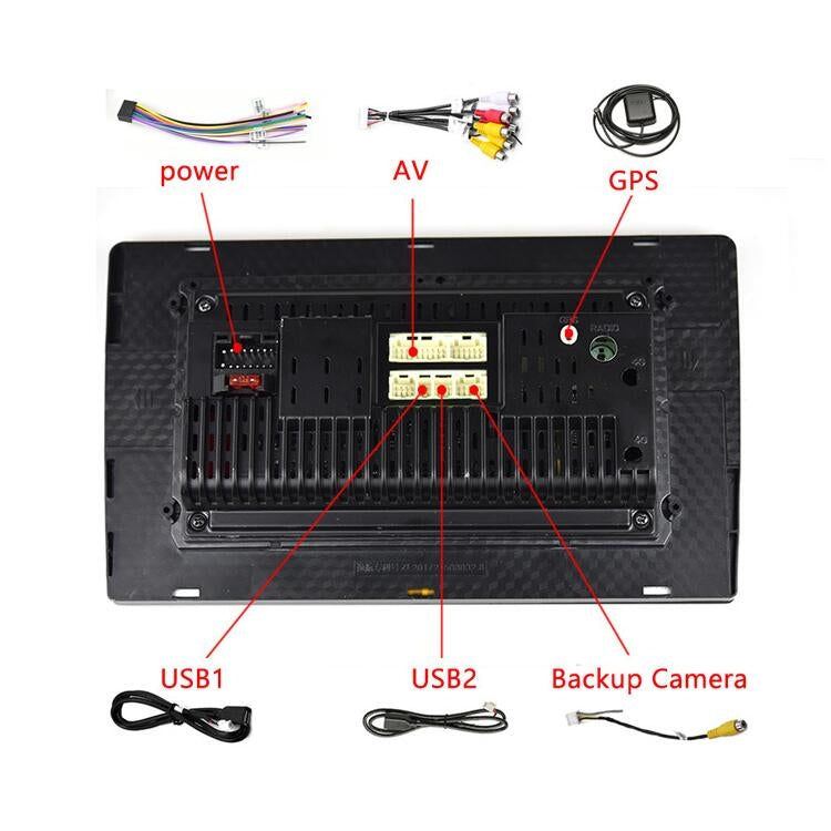 Universal Machine Android Smart Navigation Car Navigation DVD Reversing Video Integrated Machine, Size:10inch 2+16G, Specification:Standard+8 Lights Camera - Car DVD by PMC TechLife | Online Shopping South Africa | PMC TechLife | Buy Now Pay Later Mobicred