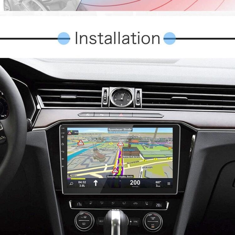 Universal Machine Android Smart Navigation Car Navigation DVD Reversing Video Integrated Machine, Size:9inch 1+16G, Specification:Standard+12 Lights Camera - Car DVD by PMC Jewellery | Online Shopping South Africa | PMC Jewellery | Buy Now Pay Later Mobicred