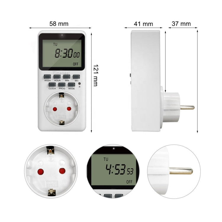 Charging Smart Switch Timing Socket(EU Plug -230V 50Hz 16A) - Smart Socket by PMC Jewellery | Online Shopping South Africa | PMC Jewellery | Buy Now Pay Later Mobicred