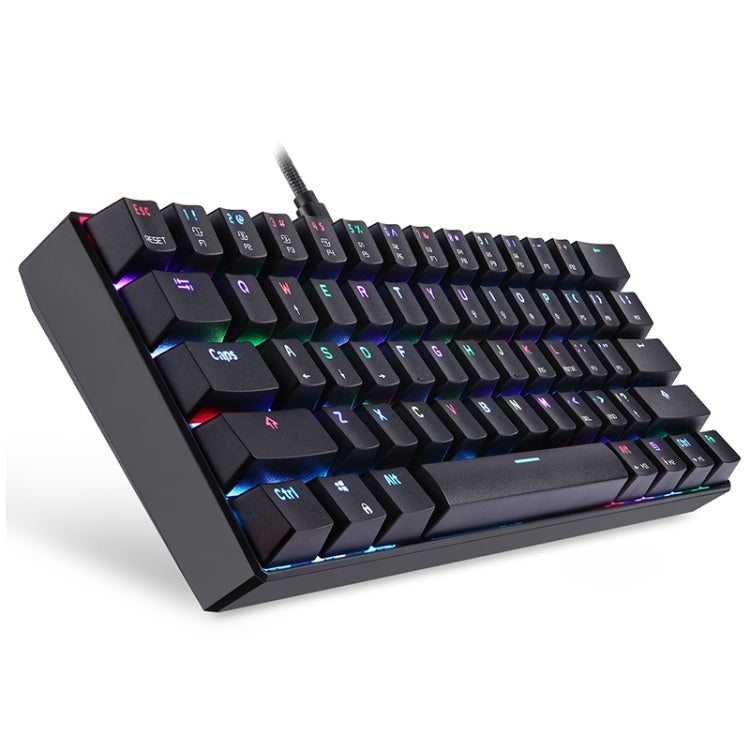 MOTOSPEED CK61 61 Keys  Wired Mechanical Keyboard RGB Backlight with 14 Lighting Effects, Cable Length: 1.5m, Colour: Green Shaft - Wired Keyboard by MOTOSPEED | Online Shopping South Africa | PMC Jewellery | Buy Now Pay Later Mobicred