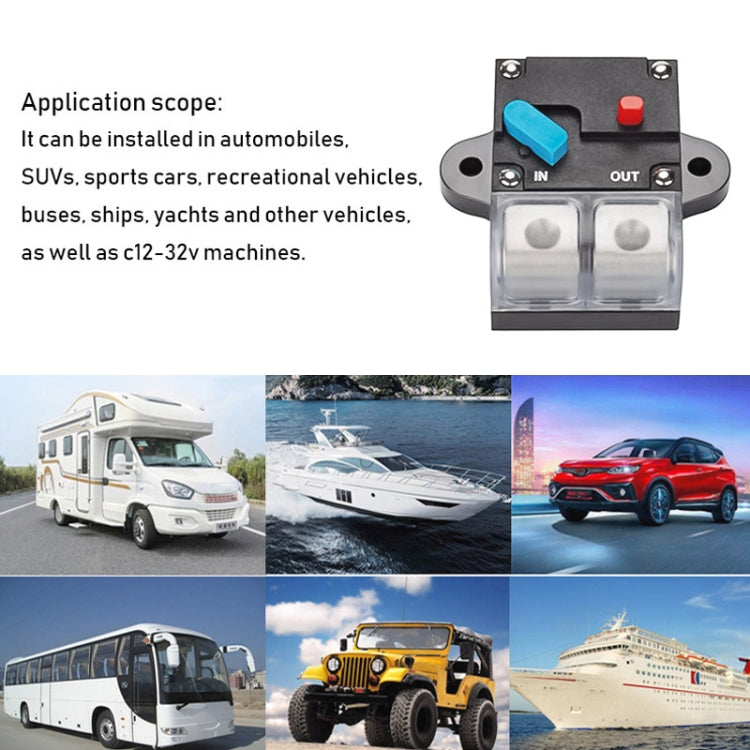 50A Auto Circuit Breaker Car Audio Fuse Holder Power Insurance Automatic Switch(Blue) - free shipping - PMC TechLife - Order now!