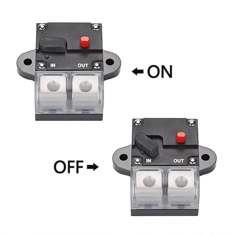 50A Auto Circuit Breaker Car Audio Fuse Holder Power Insurance Automatic Switch(Black) - Fuse by PMC Jewellery | Online Shopping South Africa | PMC Jewellery | Buy Now Pay Later Mobicred