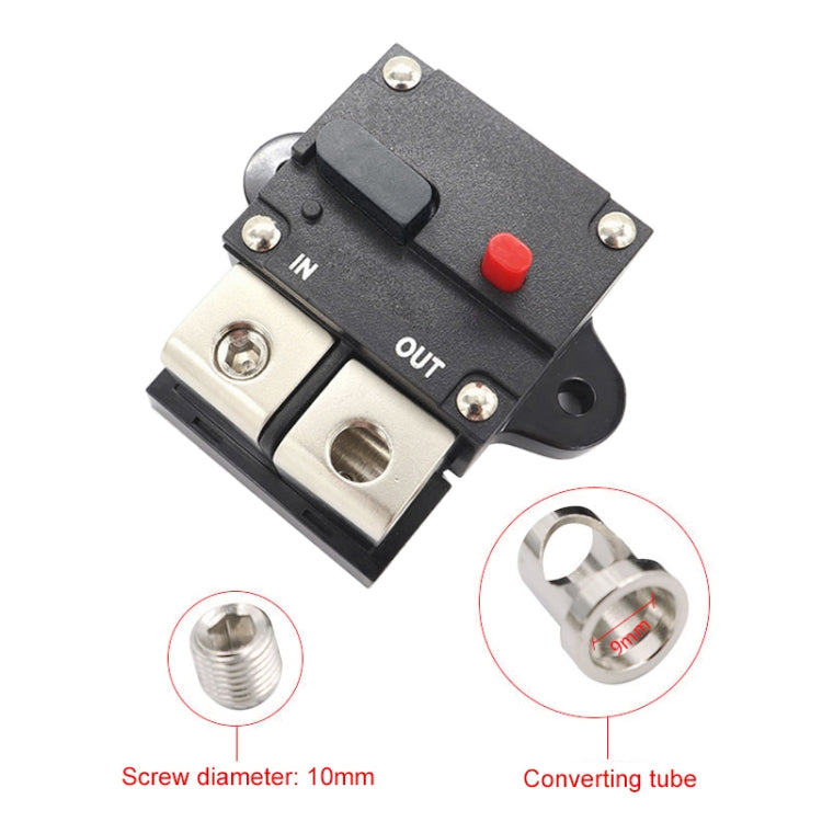 50A Auto Circuit Breaker Car Audio Fuse Holder Power Insurance Automatic Switch(Black) - Fuse by PMC Jewellery | Online Shopping South Africa | PMC Jewellery | Buy Now Pay Later Mobicred