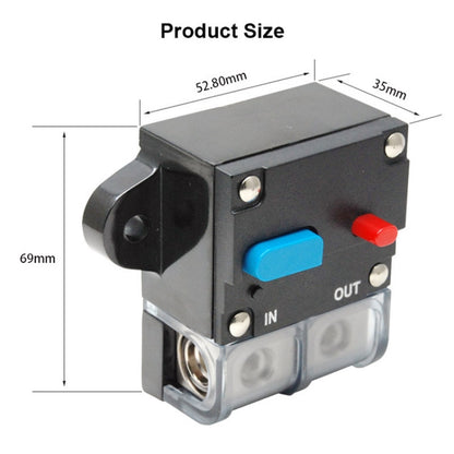 200A Auto Circuit Breaker Car Audio Fuse Holder Power Insurance Automatic Switch(Blue) - Fuse by PMC Jewellery | Online Shopping South Africa | PMC Jewellery | Buy Now Pay Later Mobicred