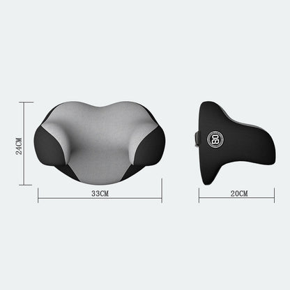 U-shaped Car Headrest Car Memory Foam Neck Pillow(Apricot Black) - Seat Accessories by PMC Jewellery | Online Shopping South Africa | PMC Jewellery | Buy Now Pay Later Mobicred