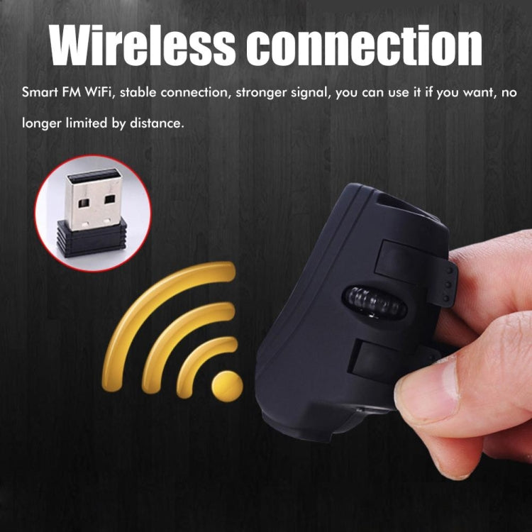 GM306 2.4GHz Wireless Finger Lazy Mice with USB Receiver(Black) - Wireless Mice by PMC Jewellery | Online Shopping South Africa | PMC Jewellery | Buy Now Pay Later Mobicred