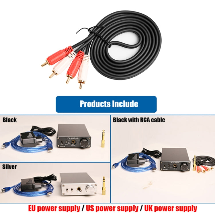 FX-AUDIO DAC-X6 Fever HiFi Fiber Coaxial USB Amp Digital Audio DAC Decoder 24BIT/192(Silver) -  by FX-AUDIO | Online Shopping South Africa | PMC Jewellery | Buy Now Pay Later Mobicred