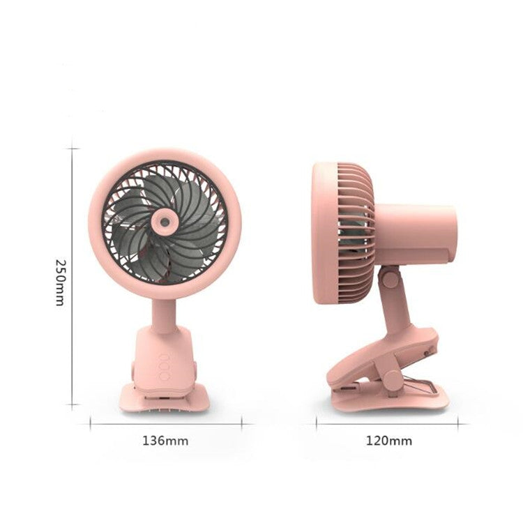 Desktop Office Small Fan USB Charging Clip Fan(White) - Electric Fans by PMC Jewellery | Online Shopping South Africa | PMC Jewellery | Buy Now Pay Later Mobicred