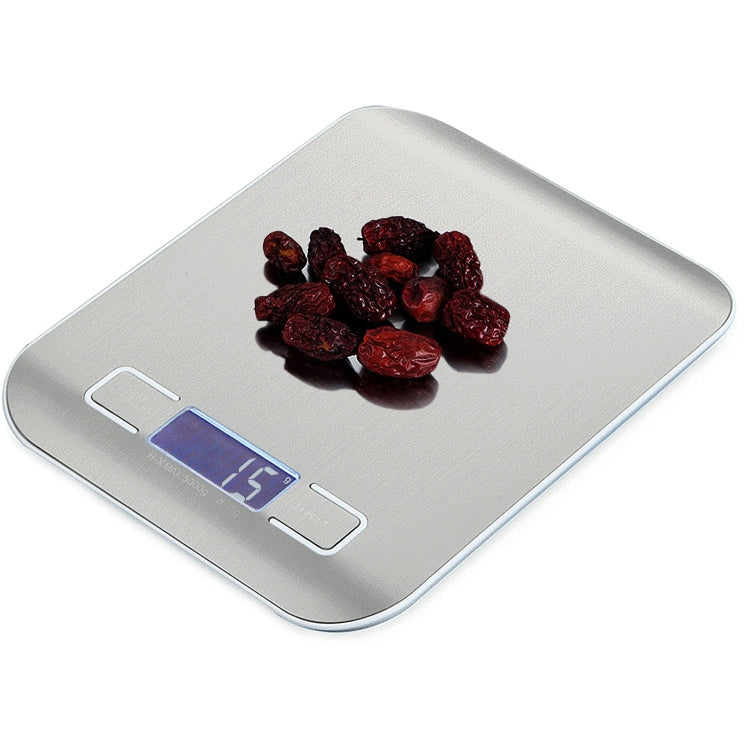 BOH-2012 Digital Multi-function Stainless Steel Food Kitchen Scale with LCD Display, Specification: 5kg/1g (Silver) - Kitchen Scales by PMC Jewellery | Online Shopping South Africa | PMC Jewellery | Buy Now Pay Later Mobicred