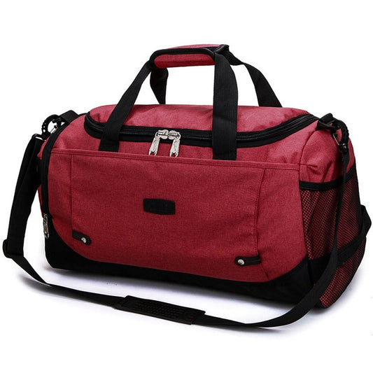 Mens / Ladies Large Capacity Travel Bags Portable Multifunctional Handbag(Red) - Handbags by PMC Jewellery | Online Shopping South Africa | PMC Jewellery | Buy Now Pay Later Mobicred