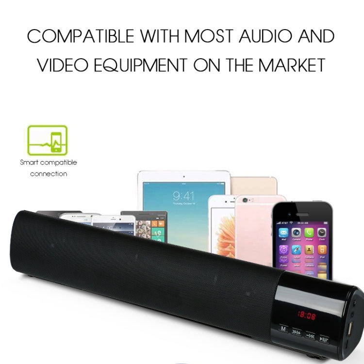 TOPROAD High Power 10W HIFI Portable Wireless Bluetooth Speaker Stereo Soundbar TF FM USB Subwoofer Column for Computer TV Phone(Gold) - Desktop Speaker by TOPROAD | Online Shopping South Africa | PMC Jewellery | Buy Now Pay Later Mobicred