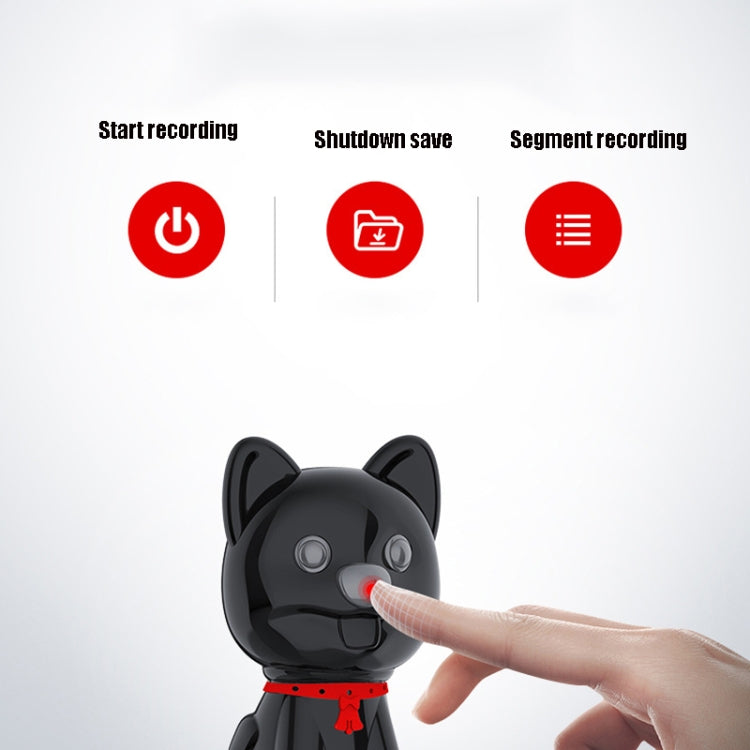 E300 Cute Pet High-Definition Noise Reduction Smart Voice Recorder MP3 Player, Capacity: 8GB(Black) - Recording Pen by PMC Jewellery | Online Shopping South Africa | PMC Jewellery | Buy Now Pay Later Mobicred