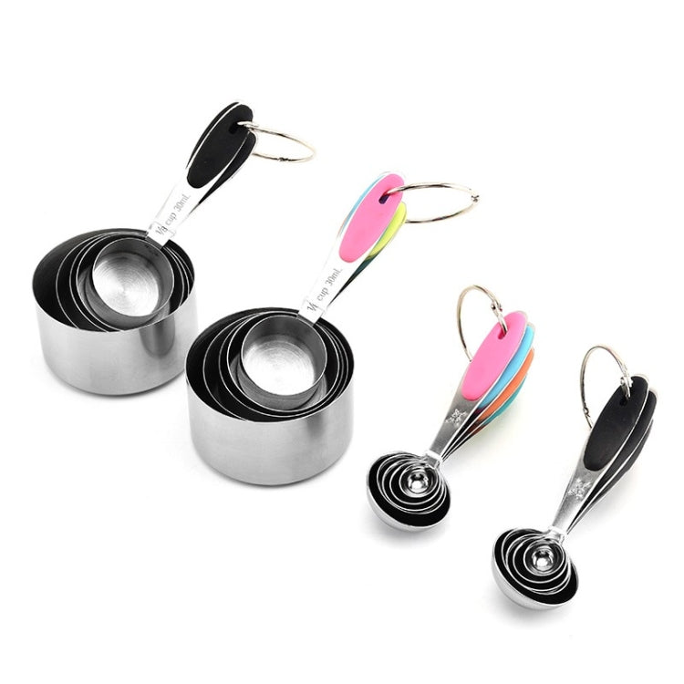 5 in 1 Stainless Steel Measuring Spoon Set Coffee Spoon Baking Kitchen Gadget, Style:Measuring Spoon(Black) - Coffee Tools by PMC Jewellery | Online Shopping South Africa | PMC Jewellery | Buy Now Pay Later Mobicred