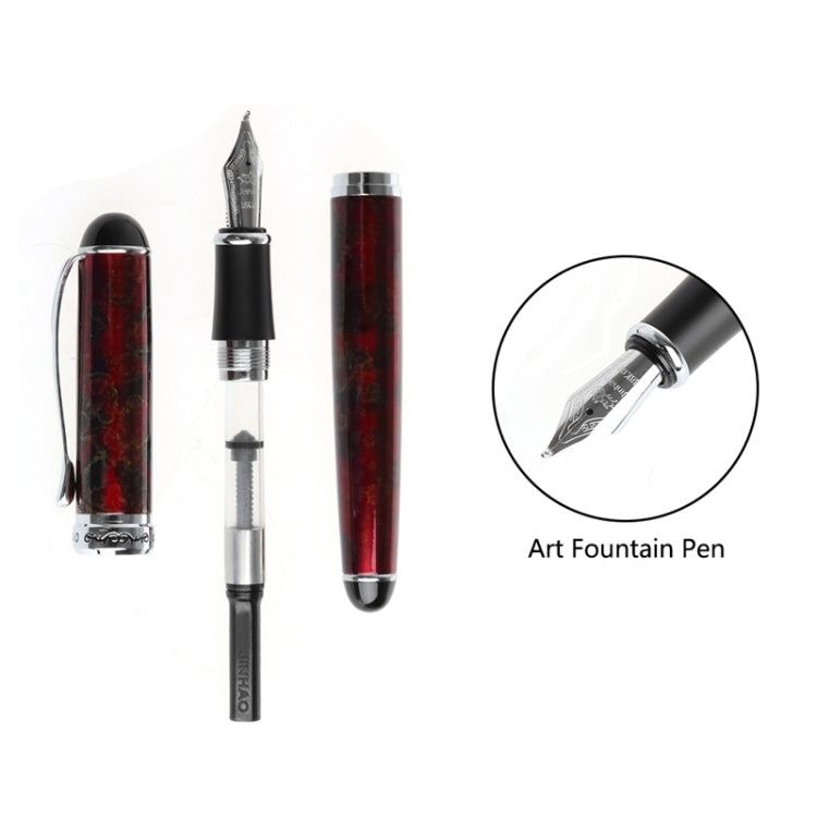 X750 Stationery Stainless Steel Fountain Pen Medium Nib Ink Pens School Oiifice Gift, Nib Size:0.5mm(Silver) - Fountain Pens by PMc TechLife | Online Shopping South Africa | PMc TechLife | Buy Now Pay Later Mobicred