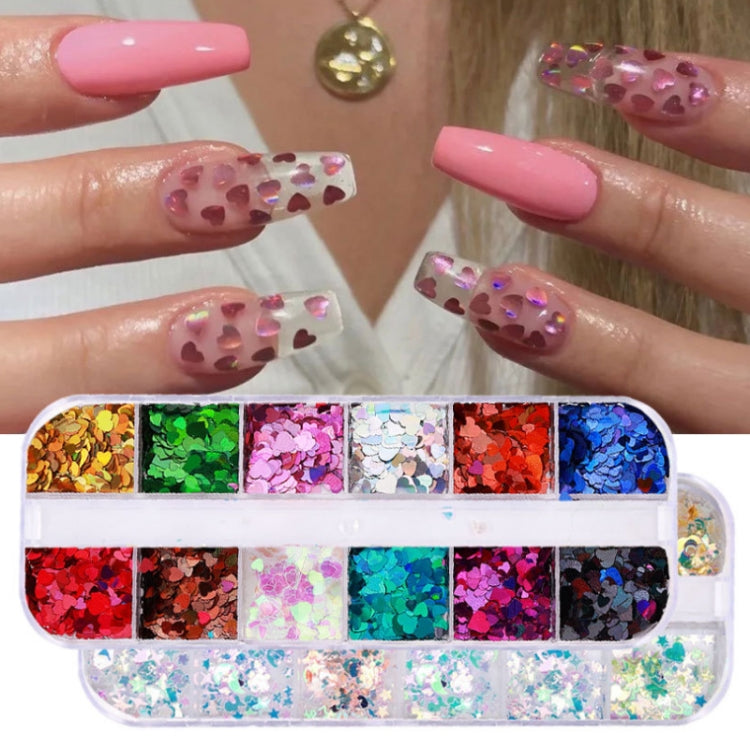 2 PCS Nail Art Butterfly Laser Symphony Sequins, Specification:08 - Nail Stickers by PMC Jewellery | Online Shopping South Africa | PMC Jewellery | Buy Now Pay Later Mobicred