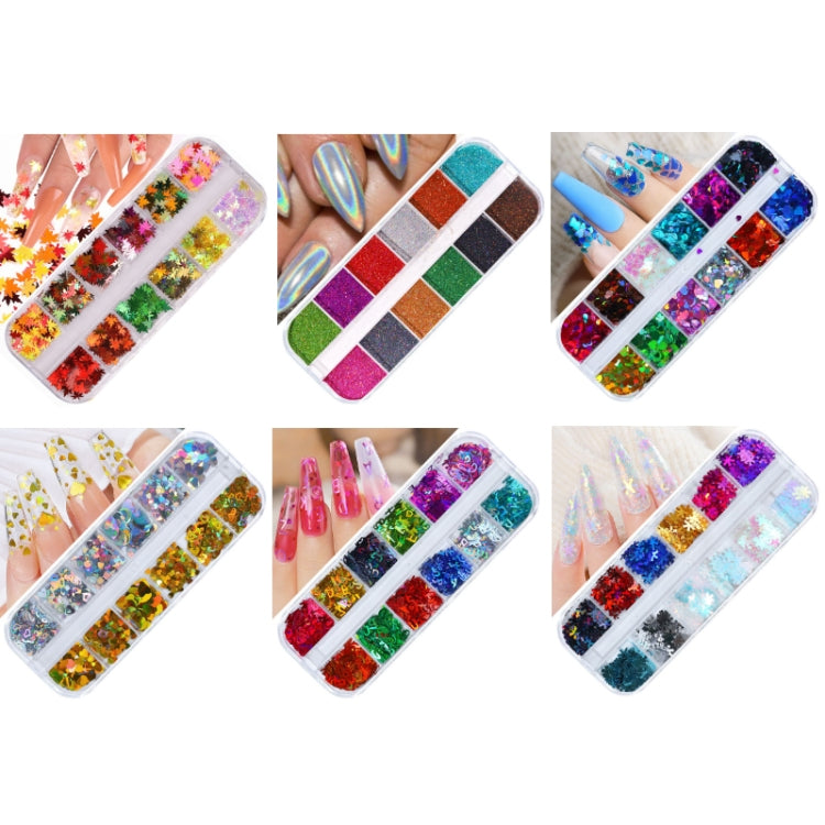 2 PCS Nail Art Butterfly Laser Symphony Sequins, Specification:17 - Nail Stickers by PMC Jewellery | Online Shopping South Africa | PMC Jewellery | Buy Now Pay Later Mobicred