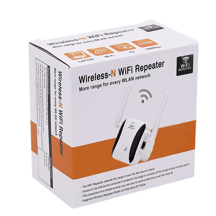 KP300T 300Mbps Home Mini Repeater WiFi Signal Amplifier Wireless Network Router, Plug Type:UK Plug - Wireless Routers by PMC Jewellery | Online Shopping South Africa | PMC Jewellery | Buy Now Pay Later Mobicred