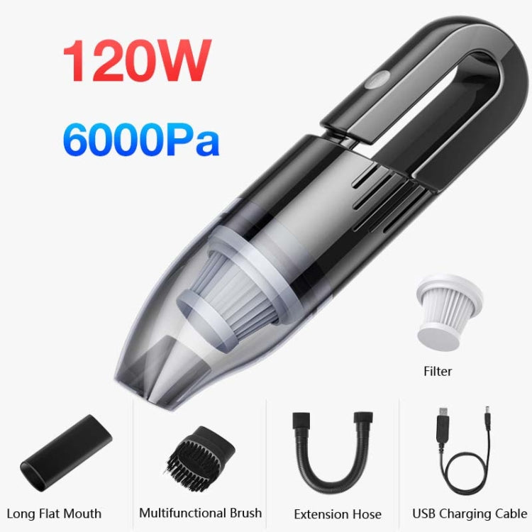 120W Car Vacuum Cleaner Car Small Mini Internal Vacuum Cleaner, Specification:Wireless, Style:Turbine Motor+Filter Element - Vacuum Cleaner by PMC Jewellery | Online Shopping South Africa | PMC Jewellery | Buy Now Pay Later Mobicred