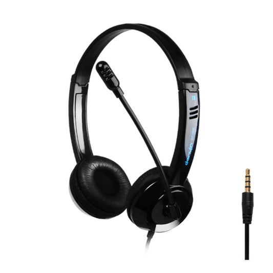 DANYIN DT326 Head-mounted Desktop Computer Children Learning Wire Headset with Microphone, Cable Length:1.8m, Style:Single Hole Four-level(Black) - Multimedia Headset by Danyin | Online Shopping South Africa | PMC Jewellery | Buy Now Pay Later Mobicred