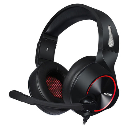 NUBWO N11 Gaming Subwoofer Headphone with Mic, Style:Single USB(Black and Red) - Multimedia Headset by NUBWO | Online Shopping South Africa | PMC Jewellery | Buy Now Pay Later Mobicred