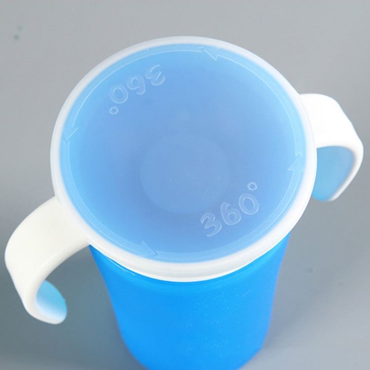 360 Degrees Rotated Baby Learning Drinking Cup With Double Handle Flip(Green) - Cups & Silicone Nipple by PMC TechLife | Online Shopping South Africa | PMC TechLife | Buy Now Pay Later Mobicred
