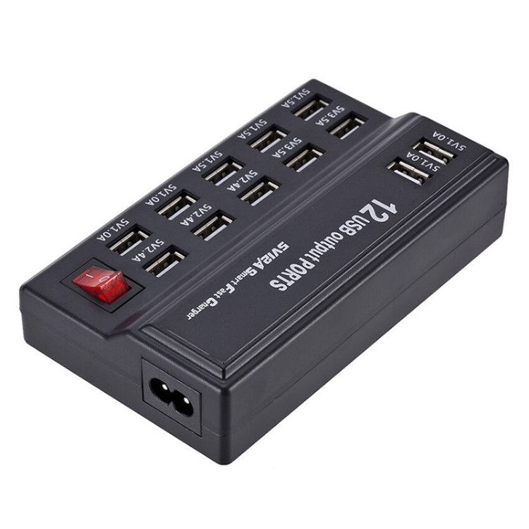 100-240V USB Interface Smart Fast Charge Digital Electronic Charger Multifunctional Charger, US Plug, Style:12 Ports - Multifunction Charger by PMC Jewellery | Online Shopping South Africa | PMC Jewellery | Buy Now Pay Later Mobicred