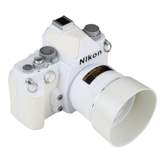 Non-Working Fake Dummy DSLR Camera Model DF Model Room Props Ornaments Display Photo Studio Camera Model Props, Color:White(With Hood) - Camera Model by PMC Jewellery | Online Shopping South Africa | PMC Jewellery | Buy Now Pay Later Mobicred