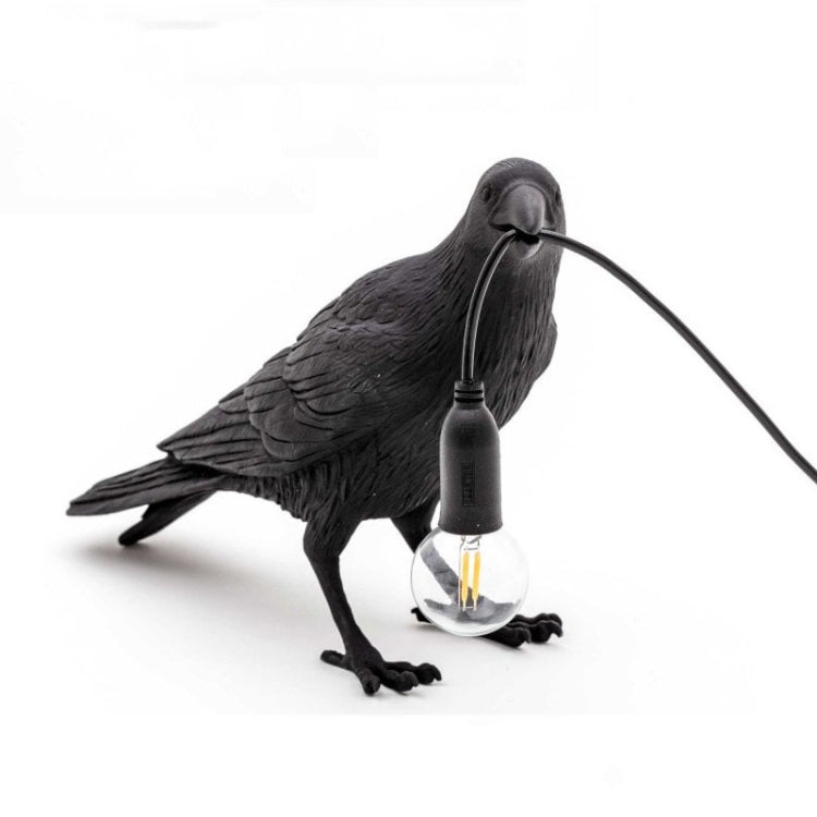 E12 LED Lucky Bird Wall Lamp Table Lamp For Bedroom, Style:Standing Table Lamp, Plug:US Plug(Black) - Bedside Light by PMC TechLife | Online Shopping South Africa | PMC TechLife