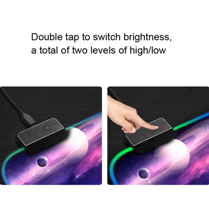 Rubber Gaming Waterproof RGB Luminous Mouse Pad with 14 Kinds of Lighting Effects, Size: 800 x 300 x 4mm(Deep Planet) - Mouse Pads by PMC Jewellery | Online Shopping South Africa | PMC Jewellery | Buy Now Pay Later Mobicred