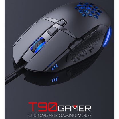 iMICE T90 8 Keys 7200DPI USB Wired Luminous Gaming Mouse, Cable Length: 1.8m - Wired Mice by iMICE | Online Shopping South Africa | PMC Jewellery | Buy Now Pay Later Mobicred