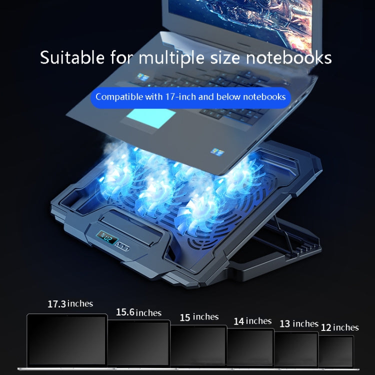 Suohuang Notebook Cooler Gaming Notebook Cooling Base Notebook Exhaust Fan Bracket(LCD Gaming Edition) - Cooling Pads by Suohuang | Online Shopping South Africa | PMC Jewellery | Buy Now Pay Later Mobicred