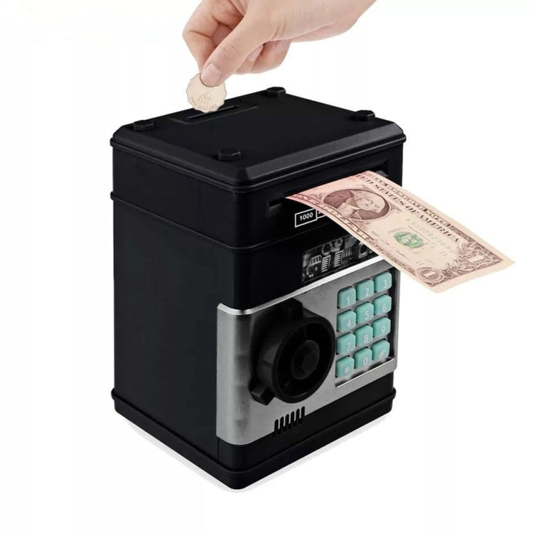 Electronic Piggy Bank ATM Password Money Coins Saving Box, Music Version(Black) - Piggy Banks by PMC TechLife | Online Shopping South Africa | PMC TechLife | Buy Now Pay Later Mobicred