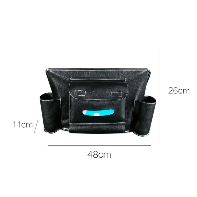 Car Seat Storage Net Pocket Car Storage Bag Multi-Function Suspended Storage Bag, Colour: Simple Black of Black Line - Stowing Tidying by PMC Jewellery | Online Shopping South Africa | PMC Jewellery | Buy Now Pay Later Mobicred