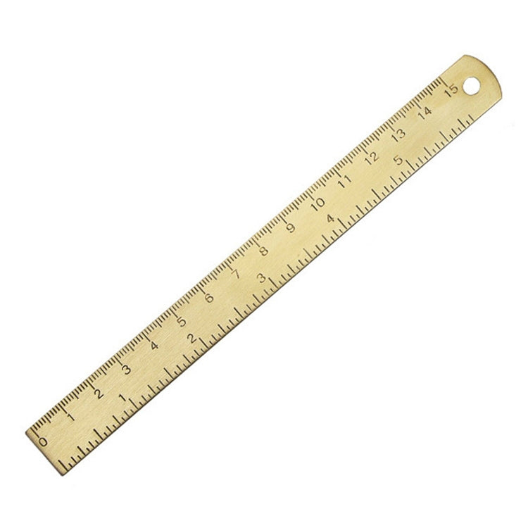 Brass Retro Drawing Ruler Measuring Tools, Model: 0-15cm Ruler - free shipping - PMC TechLife - Order now!