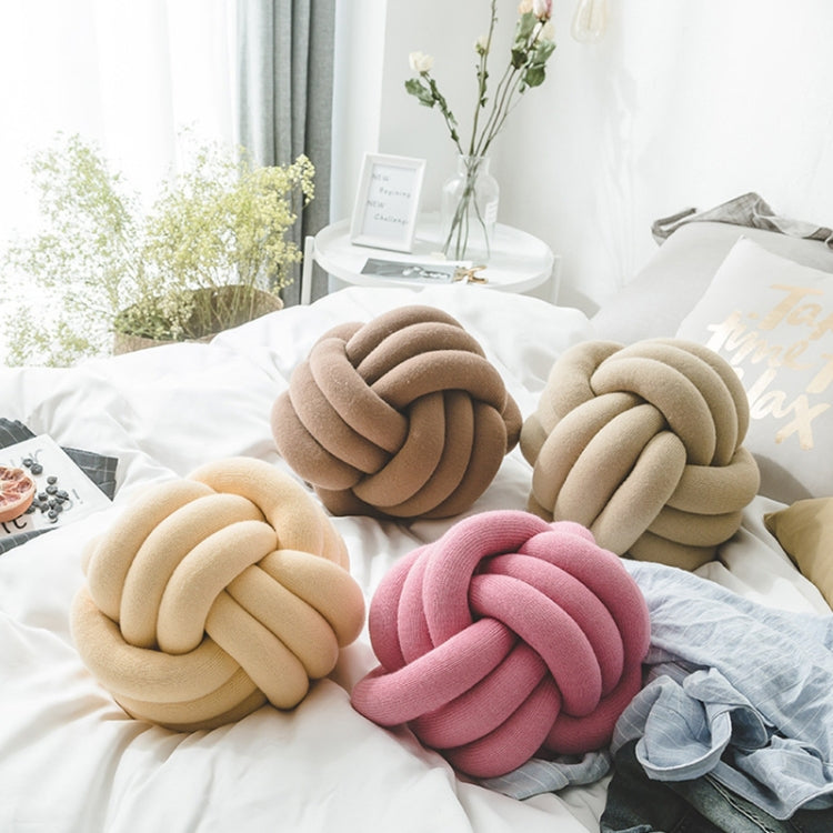 Hand-Made Knotted Ball Pillow, Size: Diameter: 25~30cm(Ma Xing) - free shipping - PMC TechLife - Order now!