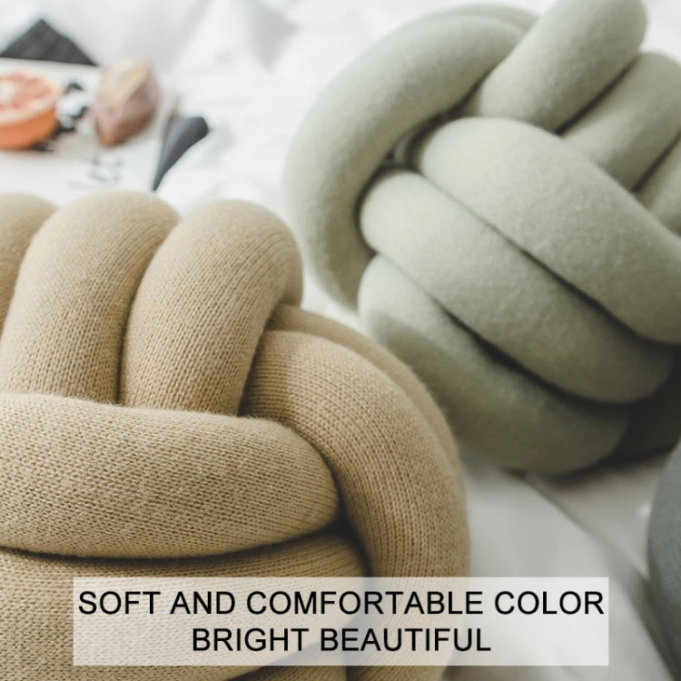 Hand-Made Knotted Ball Pillow, Size: Diameter: 25~30cm(Goose Yellow) - Cushions & Pillows by PMC TechLife | Online Shopping South Africa | PMC TechLife | Buy Now Pay Later Mobicred