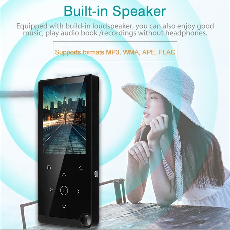 E05 2.4 inch Touch-Button MP4 / MP3 Lossless Music Player, Support E-Book / Alarm Clock / Timer Shutdown, Memory Capacity: 4GB without Bluetooth(Black) - MP4 Player by PMC Jewellery | Online Shopping South Africa | PMC Jewellery | Buy Now Pay Later Mobicred