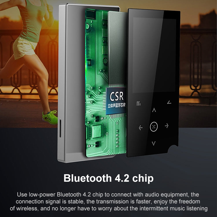 E05 2.4 inch Touch-Button MP4 / MP3 Lossless Music Player, Support E-Book / Alarm Clock / Timer Shutdown, Memory Capacity: 16GB without Bluetooth(Blue) - free shipping - PMC Jewellery - Order now!