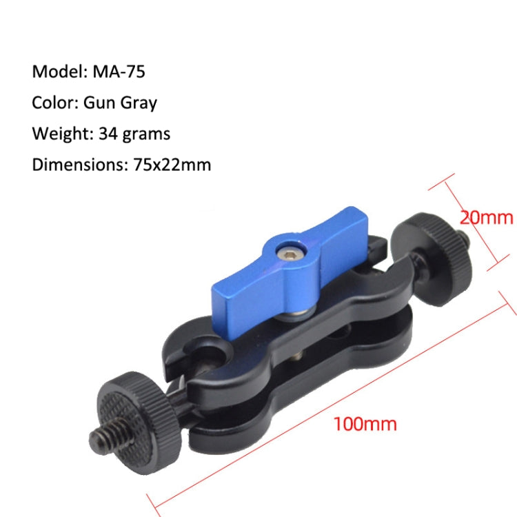 MA-100B Blue YJ Magic Arm Bracket Mount 1/4 inch Ball Head Magic Arm - Camera Gimbal by PMC Jewellery | Online Shopping South Africa | PMC Jewellery