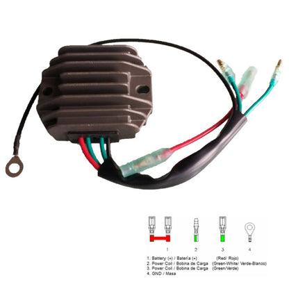 2011.13 Motorcycle Rectifier For YAMAHA 15HP 20HP / SH76314 6ah-81960-00-00 - Voltage Stabilizer by PMC Jewellery | Online Shopping South Africa | PMC Jewellery | Buy Now Pay Later Mobicred