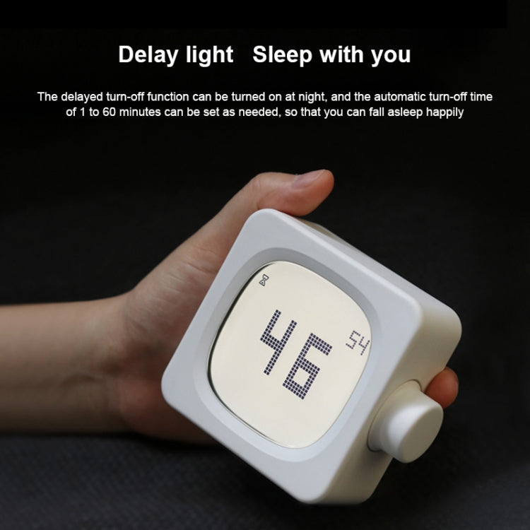 Student Creative Multifunctional Mute Bedside Bedroom Square Alarm Clock(Pea Green) - Novelty Clock by PMc TechLife | Online Shopping South Africa | PMc TechLife | Buy Now Pay Later Mobicred