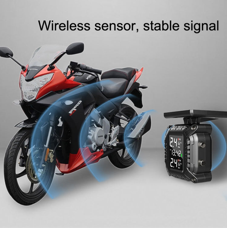 M7 Motorcycle Tire Pressure Monitor Solar Wireless External High-Precision Monitoring Waterproof Detector - Electrical System by PMC Jewellery | Online Shopping South Africa | PMC Jewellery | Buy Now Pay Later Mobicred