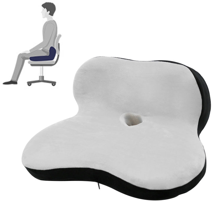 Memory Foam Petal Cushion Office Chair Home Car Seat Cushion, Size: With Storage Bag(Crystal Velvet Gray Black Stitching) - Cushions & Pillows by PMC Jewellery | Online Shopping South Africa | PMC Jewellery | Buy Now Pay Later Mobicred