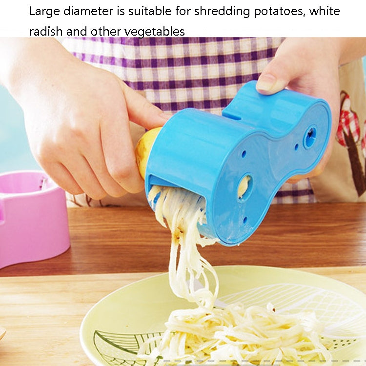 2 PCS Multifunctional Spiral Double-Headed Grater With Sharpener Kitchen Gadgets(Blue) - Cutter & Peeler by PMC Jewellery | Online Shopping South Africa | PMC Jewellery | Buy Now Pay Later Mobicred