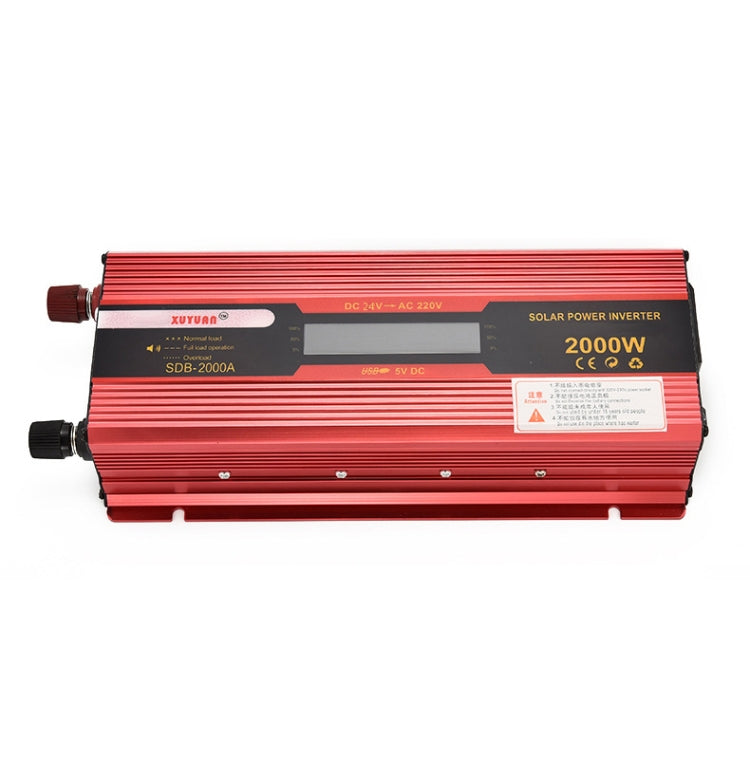 XUYUAN 2000W Car Battery Inverter with LCD Display, Specification: 24V to 220V -  by XUYUAN | Online Shopping South Africa | PMC Jewellery | Buy Now Pay Later Mobicred