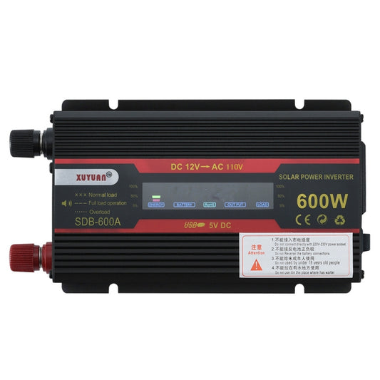 XUYUAN 600W Car Inverter LCD Display Converter, Specification: 12V to 110V -  by XUYUAN | Online Shopping South Africa | PMC Jewellery | Buy Now Pay Later Mobicred